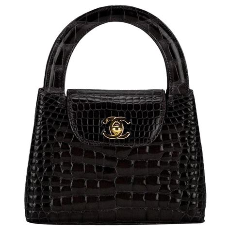 chanel bag crocodile